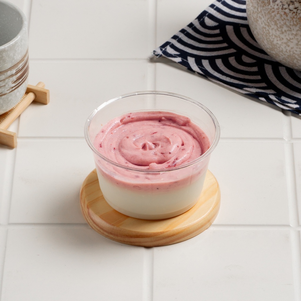 Strawberry Cheese Pudding